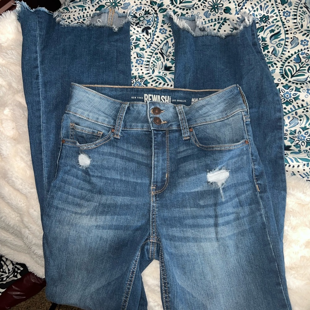 Distressed jeans